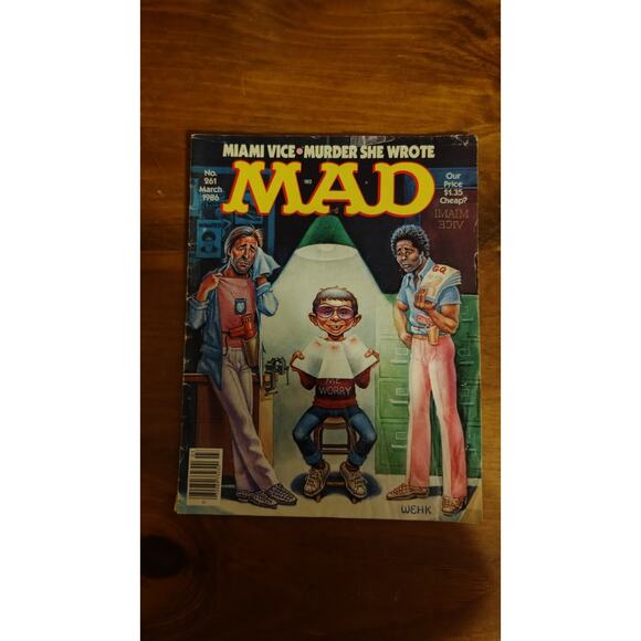 Other - Vintage MAD Magazine No. 261 March 1986 Featuring Miami Vice & Murder She Wrote